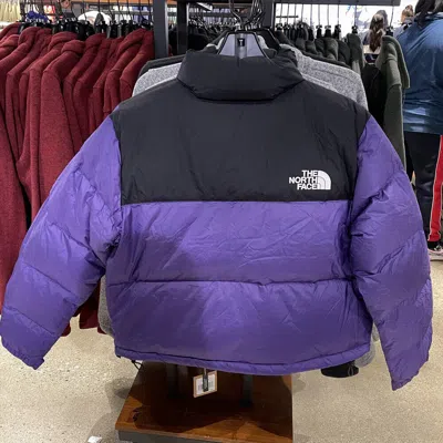 Pre-owned The North Face Women's 1996 Nuptse Corp Down Jacket Short Version 700 0a3xe2n5n In Purple