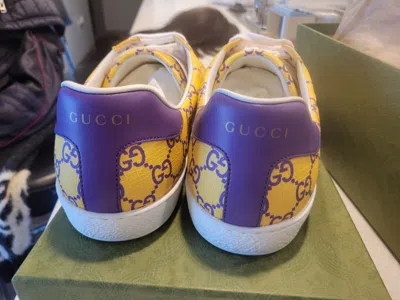 Pre-owned Gucci Sneaker Size 13.5 Low And Size 11 In Yellow