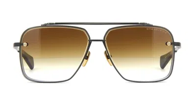 Pre-owned Dita Mach-six Black Iron/dark Brown To Clear Gradient (03) Sunglasses