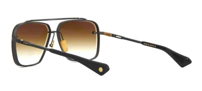 Pre-owned Dita Mach-six Black Iron/dark Brown To Clear Gradient (03) Sunglasses