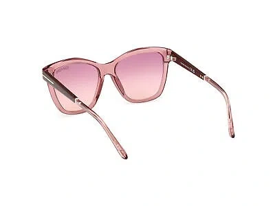 Pre-owned Tom Ford Sunglasses Ft1087 Lucia 72z Pink Violet Woman In Purple