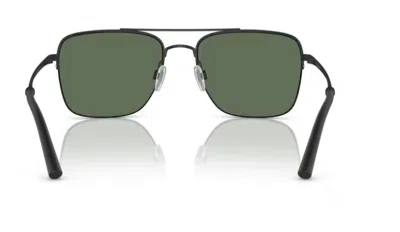 Pre-owned Oliver Peoples 0ov1343s R-2 50629a Matte Black/green Polarized Men's Sunglasses