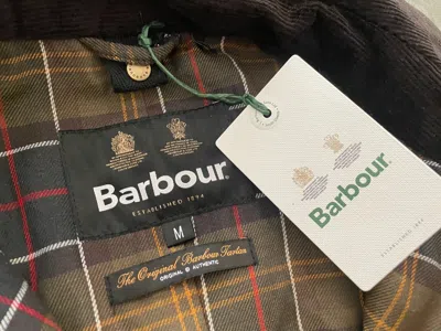 Pre-owned Barbour Ashby Wax Coated Jacket Waxed Olive Coat M Mens Mwx0339ol71