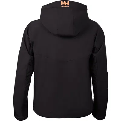 Pre-owned Helly Hansen Chelsea Evolution Hooded Softs Zip Up Mens Coat Jacket In Black