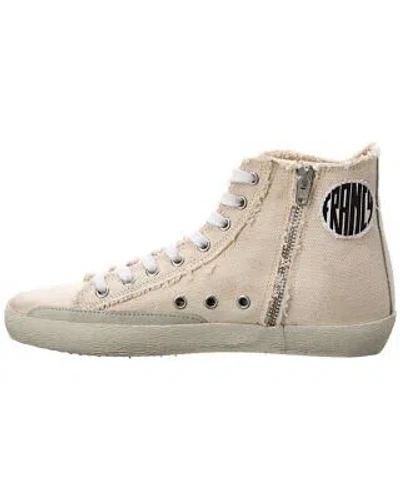 Pre-owned Golden Goose Francy Canvas High-top Sneaker Women's In White