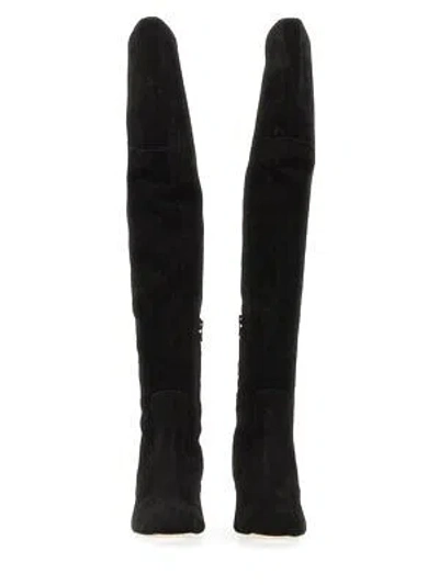 Pre-owned Aeyde Boot Letizia In Black