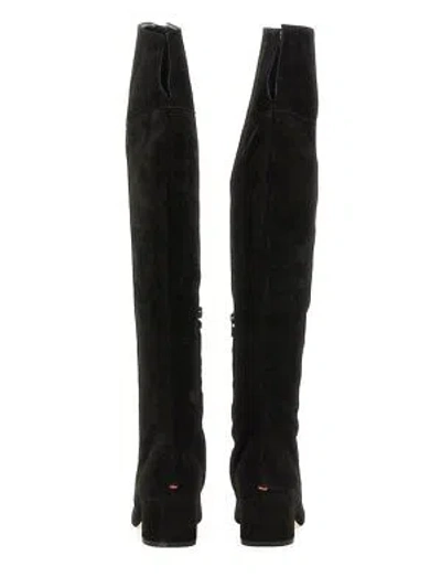 Pre-owned Aeyde Boot Letizia In Black
