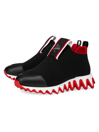 Shop Christian Louboutin Women's Tiketa Run Sneakers In Black