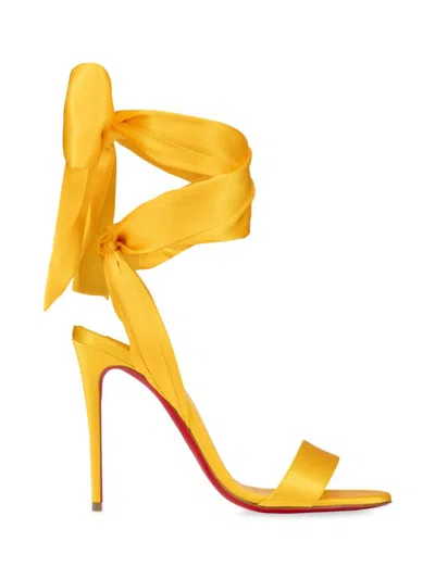 Shop Christian Louboutin Women's Sandale Du Désert Sandals In Yellow