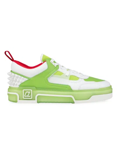 Shop Christian Louboutin Men's Astroloubi Sneakers In Green