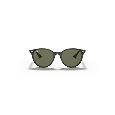 Shop Ray Ban Rb4305 Sunglasses Black Frame Green Lenses Polarized 53-19