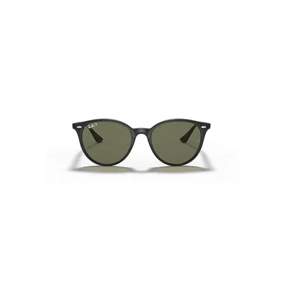 Ray Ban Rb4305 Sunglasses Black Frame Green Lenses Polarized 53-19 In Black