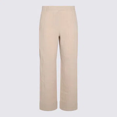 Shop Acne Studios Trousers In Light Sand