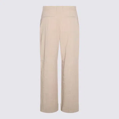 Shop Acne Studios Trousers In Light Sand
