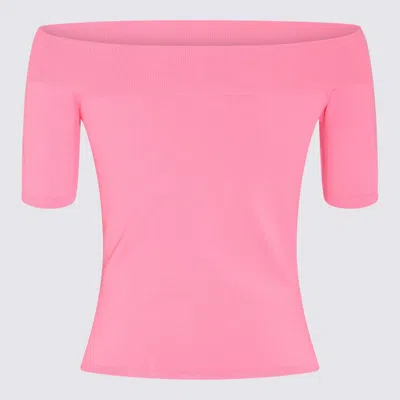 Shop Alexander Mcqueen Sweaters In Psychedelic Pink