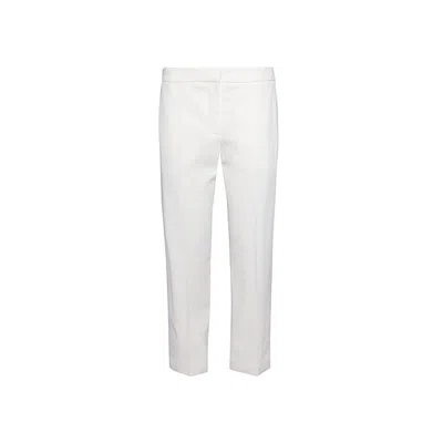Shop Alexander Mcqueen Trousers In Light Ivory