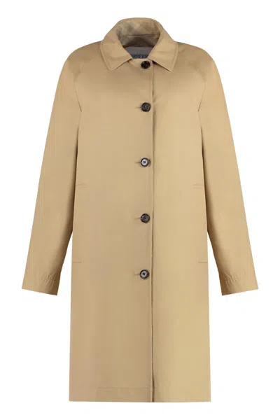 Shop Burberry Checked Reversible Trench-coat In Beige