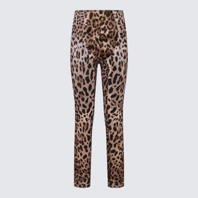 Shop Dolce & Gabbana Trousers In Leo New