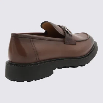 Shop Ferragamo Flat Shoes Brown