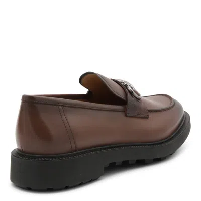Shop Ferragamo Flat Shoes Brown
