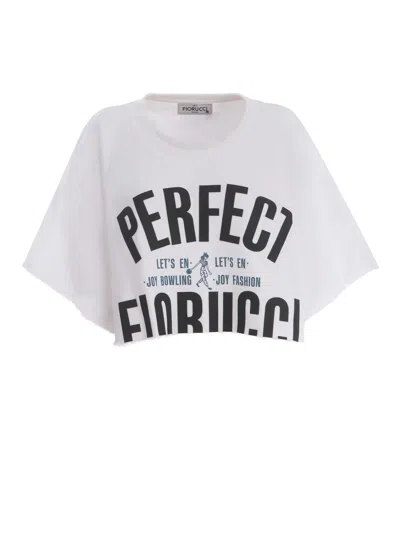 Shop Fiorucci Crop Sweatshirt  "archivio" In White