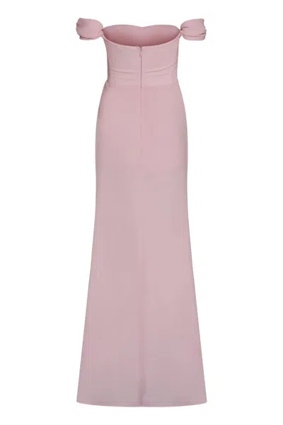 Shop Giuseppe Di Morabito Crepe Dress In Pink