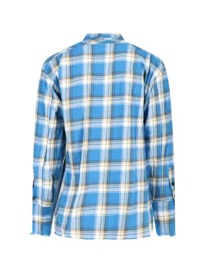 Shop Greg Lauren Shirts In Blue