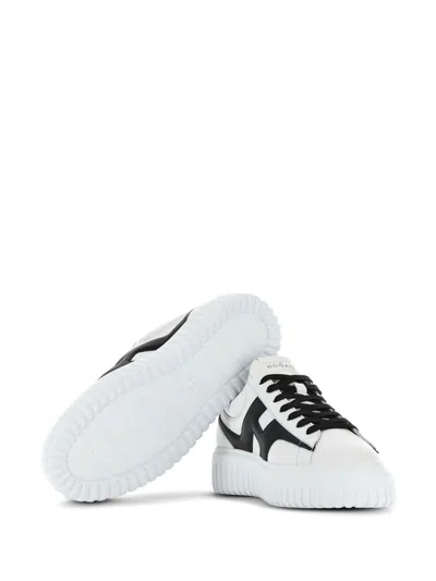 Shop Hogan 'h-stripes' Sneakers In White
