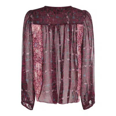 Shop Isabel Marant Top Fuchsia