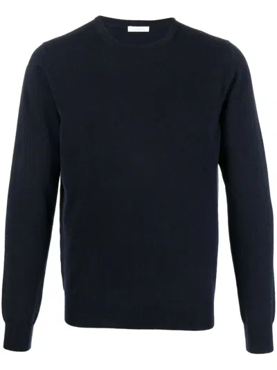 Shop Malo Crew Neck Sweater In Blue