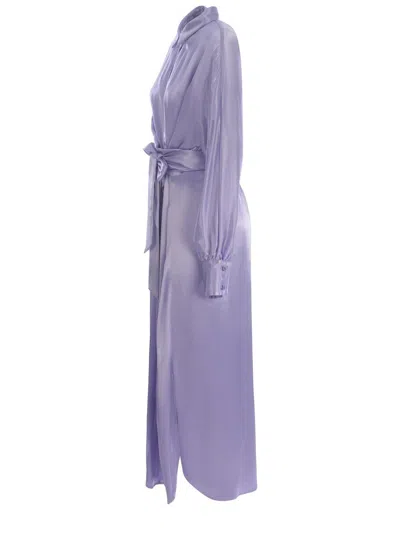 Manuel Ritz Shirt Dress  In Glicine
