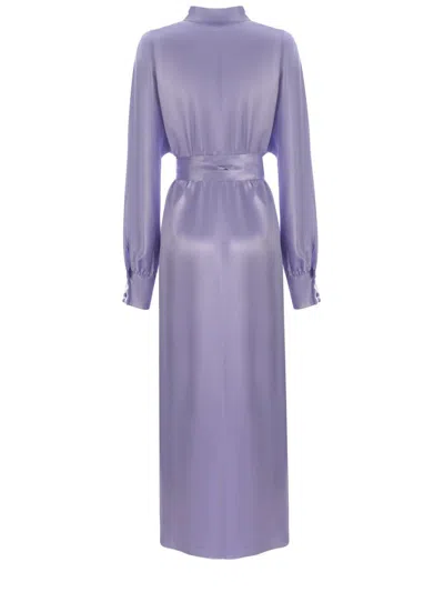 Manuel Ritz Shirt Dress  In Glicine