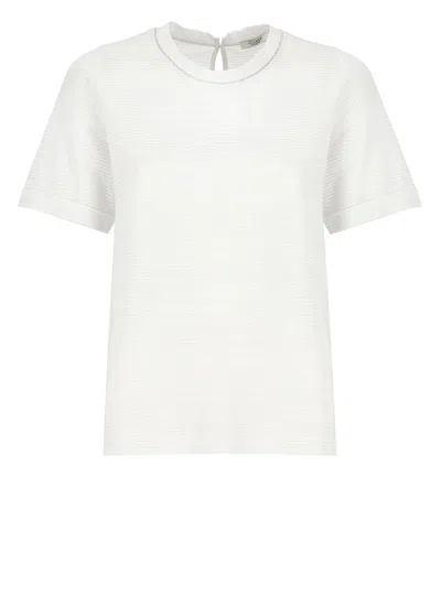 Shop Peserico T-shirts And Polos White