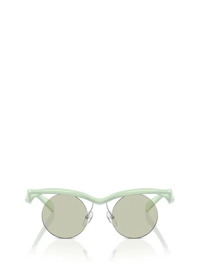 Shop Prada Eyewear Sunglasses In Mint