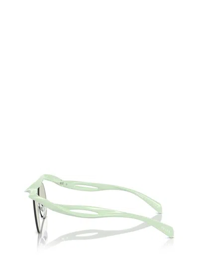 Shop Prada Eyewear Sunglasses In Mint