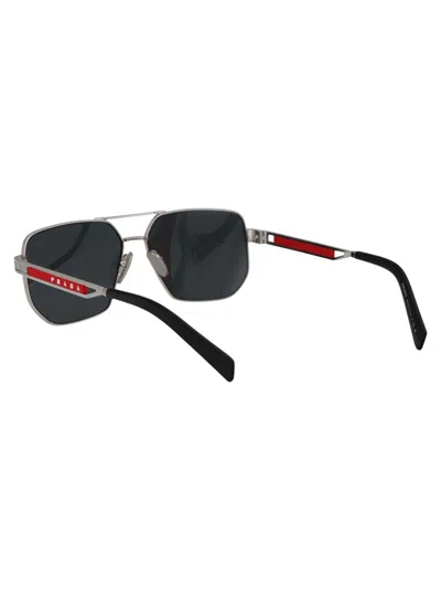 Shop Prada Linea Rossa Sunglasses In 1bc06f Silver
