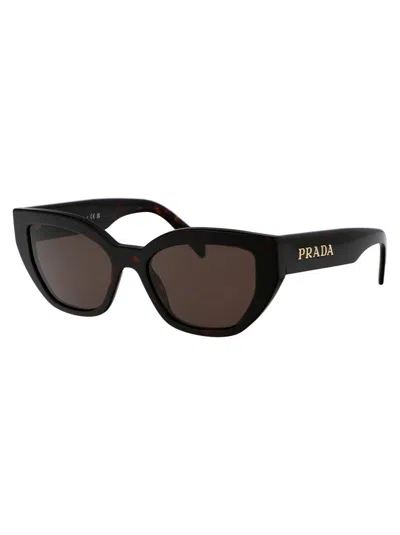 Shop Prada Sunglasses In 16n5y1 Briar Tortoise