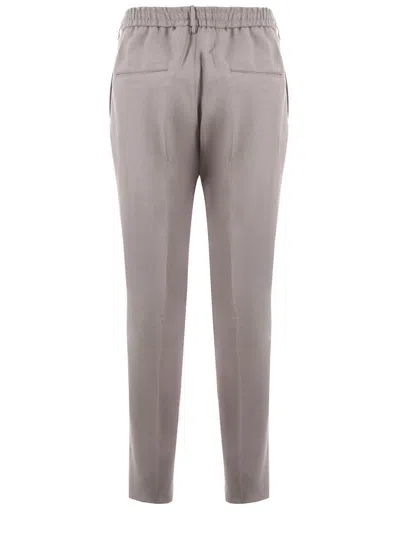 Shop Tagliatore Trousers Dove Grey