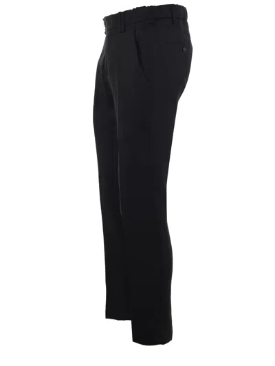 Shop Ungaro Linen Trousers In Black