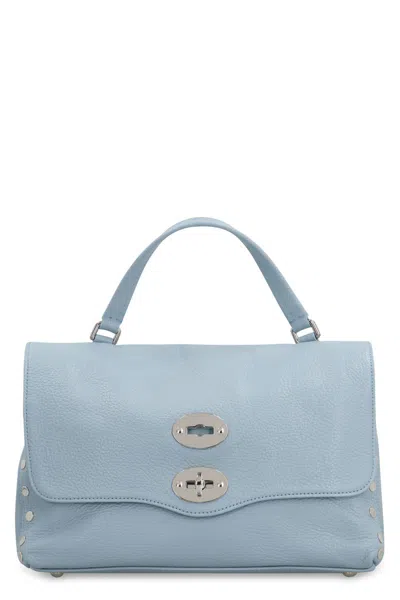 Shop Zanellato Postina S Leather Handbag In Blue