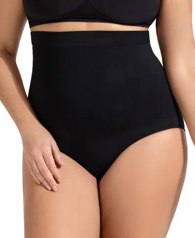 Shop Shapermint Essentials Women's High Waisted Shaper Panty 54008 In Black