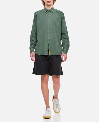 Bd Baggies Branded-label Button-fastening Shirt In Green