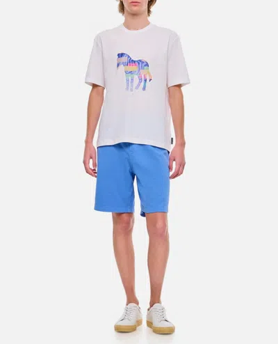 Shop Ps By Paul Smith Cotton Zebra T-shirt In White