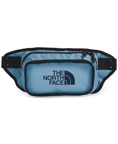 Shop The North Face Men's Explore Water-repellent Logo Hip Pack In Steel Blue,tnf Black,summit Navy