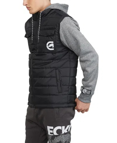 Shop Ecko Unltd Ecko Men's Iron Worker Hybrid Jacket In Bla
