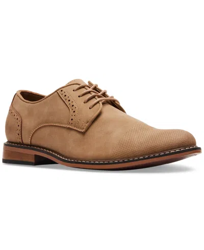 Shop Madden Men Men's Bobby Lace-up Dress Shoes In Taupe