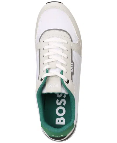Shop Hugo Boss By  Men's Kai Runner Lace-up Sneakers In Open Beige