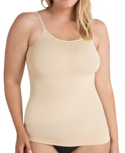 Shop Shapermint Essentials Women's All Day Every Day Scoop Neck Cami 62001 In Beige