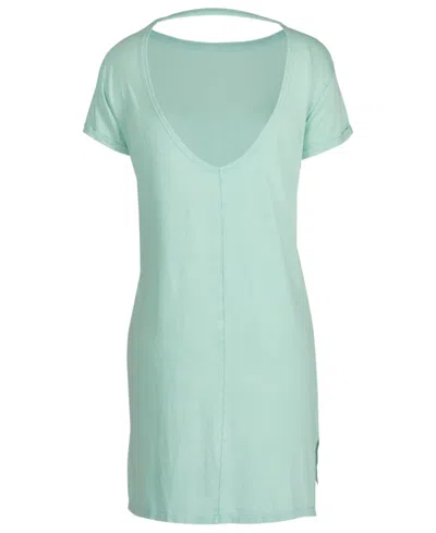 Shop Salt Life Women's Oceanfront Cotton T-shirt Dress In Seaglass