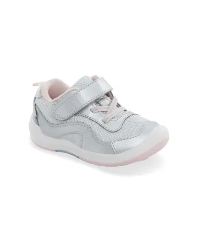 Shop Stride Rite Little Girls Srt Winslow 2.0 Apma Approved Shoe In Silver